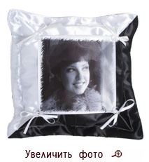 Подушка с фото чёрно-белая